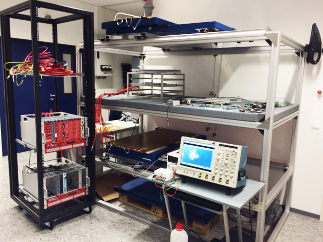 The Cosmic Muon Teststand in our lab The Cosmic Muon Teststand in our lab